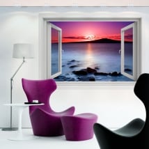 Vinile decorativo colori dell'alba 3d