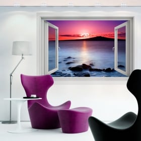 Vinile decorativo colori dell'alba 3d