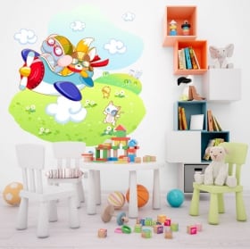 Vinile decorativo e adesivi avventure per bambini
