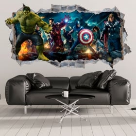 Vinile decorativo e adesivi hulk 3d