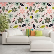 Adesivi murali in vinile fiori da decorare