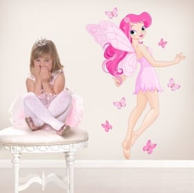 Vinile per bambini cuori di sagoma fata