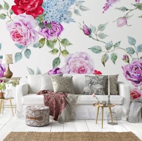 Muro fiori da decorare
