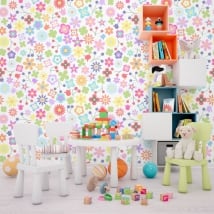 Murales di vinile fiori colorati