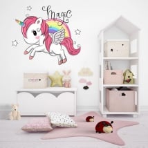 Vinili e adesivi per bambini magia di unicorno