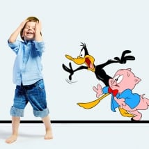 Vinili e adesivi bambini anatra lucas e porcini