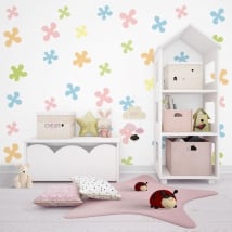 Murales per bambini o giovani forme di colori