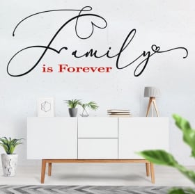 Vinili frasi inglesi motivatori family is forever