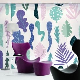 Murales di vinile decorativo lascia la natura