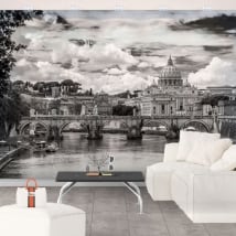 Murales basilica di san pedro vaticano roma italia