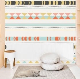 Murales in vinile decorazione in stile boho