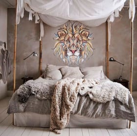 Vinile decorativo muri gufo tribale