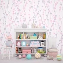 Murales per bambini o giovani linee e cerchi