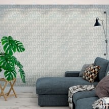 Murales in vinile con stile vintage