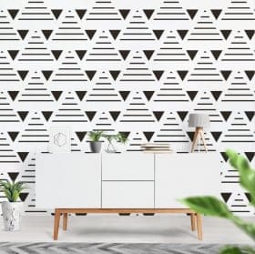 Gigantografie vinili muri modello cerchi e linee