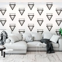 Murale in vinile con triangoli