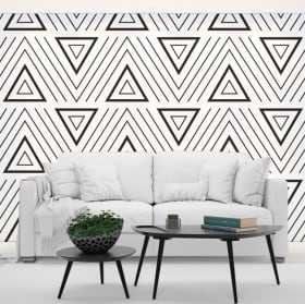 Murale in vinile con triangoli