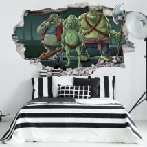Vinile decorativo giovanile troll 3d