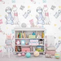 Murales per bambini piccoli dinosauri
