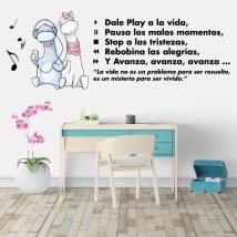 Vinile e adesivi le frasi motivanti play alla vita