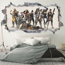 Vinile decorativo e adesivi apex legends 3d
