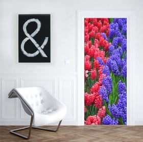Vinile per porte fiori di giacinto