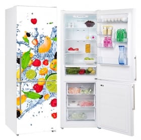 Vinili frigoriferi frutti nell'acqua