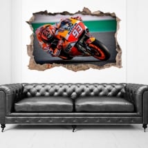Adesivi 3d motogp marc márquez honda