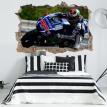 Vinili muri 3d motogp jorge lorenzo yamaha