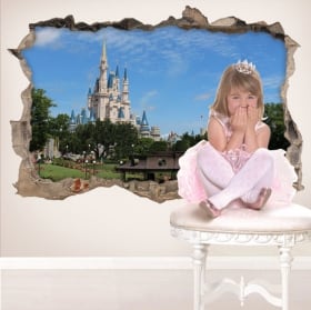 Vinile 3d castello walt disney world