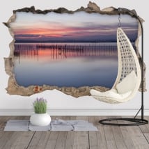 Vinili 3d parco naturale della albufera de valencia in spagna