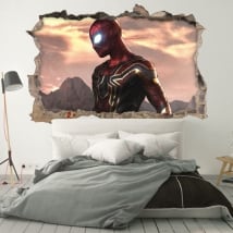 Adesivi murali 3d spider-man lontano da casa