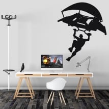 Vinile e adesivi videogiochi fortnite deltaplano o aliante