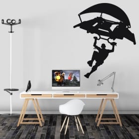 Vinile e adesivi videogiochi fortnite deltaplano o aliante