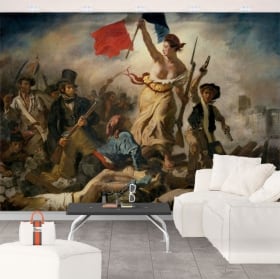 Murales eug&egrave;ne delacroix la libert&agrave; guida le persone