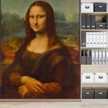 Murales in vinile la mona lisa di leonardo da vinci