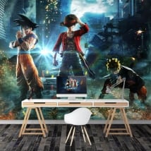 Gigantografie goku naruto e luffy jump force