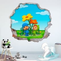 Vinile e adesivi per bambini 3d pocoyo