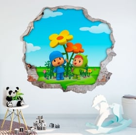 Vinile decorativo per bambini orsacchiotto sogna 3d