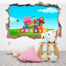 Vinile per bambini o di bebè pocoyo 3d