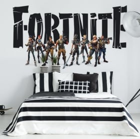 Autocollants jeu vid&eacute;o fortnite