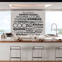 Vinile e adesivi cucina in diverse lingue