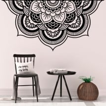 Vinile e adesivi metà di mandala loto yoga