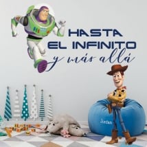 Vinile per bambini toy story frase buzz lightyear
