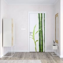 Vinile per porte bambù