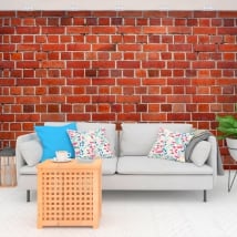 Murales in vinile con mattoni