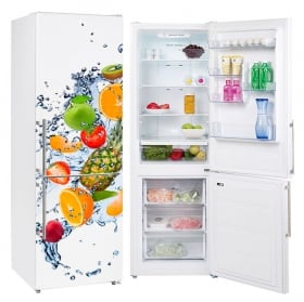 Vinili frigoriferi frutti nell'acqua