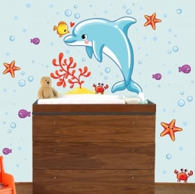 Vinile decorativo e adesivi per bambini frase della sirenetta