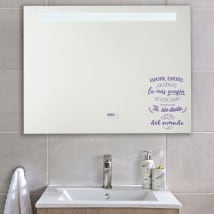 Vinile decorativo e adesivi sentenza specchio, specchio