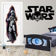 Vinile per porte 3d star wars captain phasma